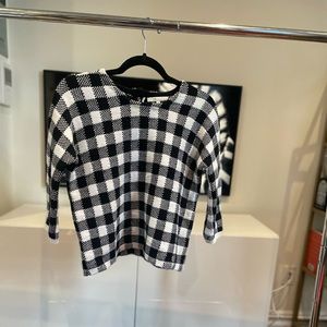 Maje Gingham Sweater